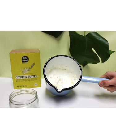 Hello Simple DIY Body Butter - Natural Vegan Organic Aluminum-Free Eco-Friendly (180g) with Jojoba Oil - Buy Online on GoSupps.com