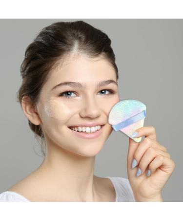 12 Pcs Reusable Triangle Makeup Powder Puffs - Multicolor | Soft Velour Puff for Daily Makeup Foundation, Loose Powder & Cream Blush - Buy Online on GoSupps.com