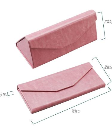 LIFEART 2-Pack Foldable Glasses Case - Stylish Matt Leather & Magnetic Closure for Reading School Office | International Shipping Available - Buy Online on GoSupps.com