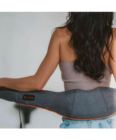 Medivon 3D Shiatsu Neck Massager with Heat - Relief for Neck & Shoulders | Portable Effective & International Shipping - Buy Online on GoSupps.com