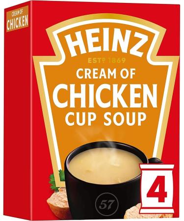 Heinz Cream of Chicken Cup Soup 6 x 68g - 24 Sachets | Delicious Instant Soup Mix - Buy Online on GoSupps.com