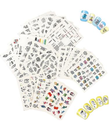 Lambo Nail Brushes 12 Nail Brushes Pens Set Nail Extension Gel Brush Nail Carved Brush Nail Gel Brush for Salon at Home with 24 Stickers - Buy Online on GoSupps.com