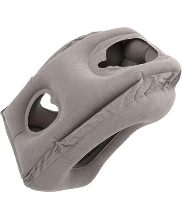 Verdant Touch Sleeping Pillow - Inflatable Travel Snack Cushion | Multifunctional Support for Travel Breathable Design Relieves Fatigue 180 Headrest Compact & Portable - Buy Online on GoSupps.com