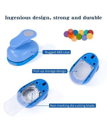 Katfort 2 Inch Circle Punch - Perfect for Paper Crafts, Cardstock & Scrapbooks - Blue - Buy Online on GoSupps.com
