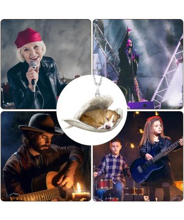Hujinkan Pendant Chain Necklace Women Stainless Steel Sleeping Angel Dog Wings Necklace Fashion Jewelry Accessory Angle Necklace For New Year Anniversary Dating Easter Thanksgiving Gifts 4 - Buy Online on GoSupps.com