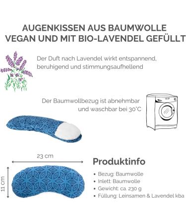 Bodhi Soft Cotton Eye Cushion | Organic Linseed & Lavender | Vegan Eye Mask for Yoga Relaxation & Meditation | Multiple Designs Available - Buy Online on GoSupps.com