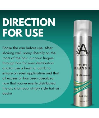 Touch Clean & Go Dry Shampoo - Quick Wash 7 oz | International Shipping Available - Buy Online on GoSupps.com