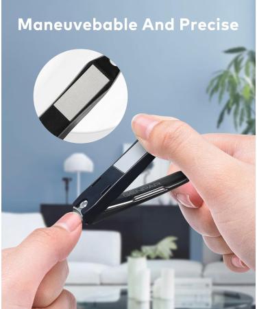 Nail Clippers with Catcher/Stainless Steel Heavy Duty Fingernail and Built-in Nail File for Men & Women/Ergonomic Handle with Wide Jaws for Thick Nails/includes Leather Storage Bag Key Ring.GENPAR - Buy Online on GoSupps.com