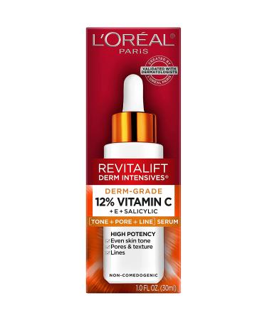 L'Oreal Paris Revitalift Vitamin C Serum with Vitamin E & Salicylic Acid - Moisturizing, Smoothing & Brightening Formula - Non-Greasy - Sample Size - Buy Online on GoSupps.com