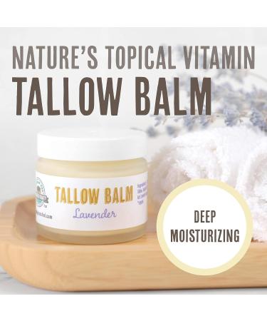 Buffalo Gal Grassfed Beauty Lavender Tallow Balm 2 oz - Tsubaki Infused, Nutrient-Rich Skin Moisturizer - Buy Online on GoSupps.com