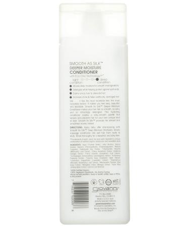 Giovanni Cosmetics Smooth As Silk Conditioner 250ml - Unscented 314g | International Shipping Available - Buy Online on GoSupps.com