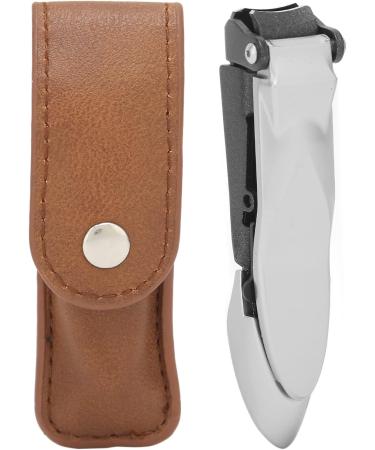 Nail Clipper Fingernail Clipper Wear Resistant Rust Proof Firm Sturdy Safe with PU Leather Sheath for Nail Salon for Home Travel - Buy Online on GoSupps.com