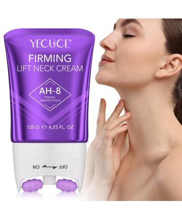 jingjingyoutiaomaoyi Ah8 Firming Lifting Neck Cream Neck Creams Firming Creams Roller Neck and Decollete Cream Neck Cream Firming With Hexapeptide For Crepey Skin for reducing wrinkles necklines and