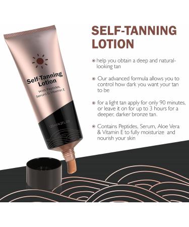 Tone Organic Skincare Hydrating Sunless Tanner 125ml Moisturizing Self Tanning Cream Sunless Tanner Tanning Lotion for Deep Skin Tone - Buy Online on GoSupps.com