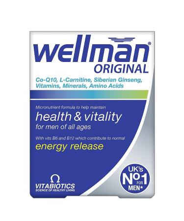 Vitabiotics Wellman Original - 30 Capsules - PACK OF 4