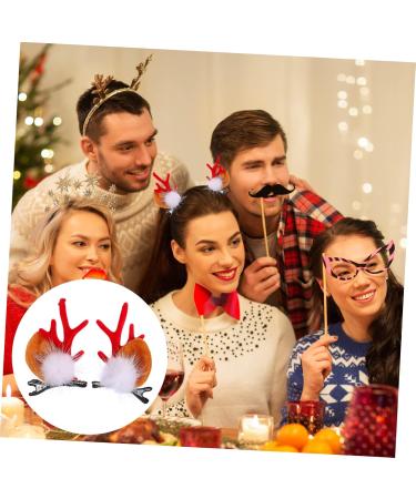 minkissy 2 Pairs Christmas hair clips clips for hair duckbill hair clips hair clips for girls xmas Hair Hoop antlers hair clips for women Reindeer horn hair Xmas Hair Barrette Headband - Buy Online on GoSupps.com