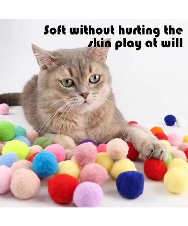 FYKERO Interactive Cat Toys cat balls gun with 50pcs Colourful Plush Balls Cat Ball Toy Set for Indoor Cat exercise Training Chasing & Relax - Buy Online on GoSupps.com