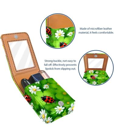 Travel Lipstick Organizer Case - Portable Makeup Bag with Mirror - Floral & Animal Design - Perfect for Global Shipping - Buy Online on GoSupps.com