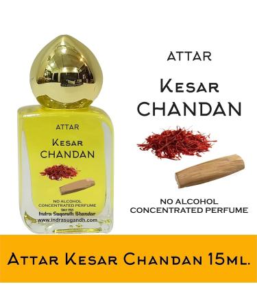 RI Attar For Men-Women | Pujan Shahi Kesar Chandan Pure and Original Perfume 24 Hours Long Lasting Fragrance - 15ml Rollon Cubic Fancy Pack - Buy Online on GoSupps.com