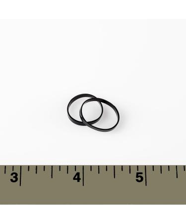 Premium 20mm Black Hair Elastics - Pack of 100 Strong & Reusable Polybands by ElasticU - Buy Online on GoSupps.com
