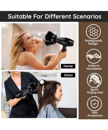 Segbeauty Universal Collapsible Diffuser Hair Dryer Attachment Fit for 3.8-8.2cm Nozzle Black Travel Diffuser Hair Dryer for Curly Hair Professional Adjustable Blow Dryer Diffuser Attachment 3.8-8.2cm/1.5-3.2in-Black-Foldable - Buy Online on GoSupps.com