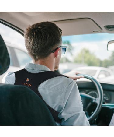 Upper Back Brace for Men Adjustable Posture Corrector for Pain Relief | Comfortable Back Support (M-XXL - Buy Online on GoSupps.com