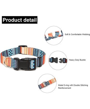 Shop Suredoo Adjustable Soft Nylon Dog Collar for Small & Medium Dogs | Comfort & Style | Orange (L 38-63 cm) - Buy Online on GoSupps.com