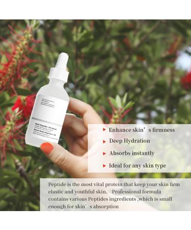 Multi-Peptide + HA Serum for Face Anti-aging Advanced Regenerating Collagen Peptide Serum Firming & Smoothing Face Serum for Fine Lines & Wrinkles Hydrating Skincare For All Skin Types(30ML) - Buy Online on GoSupps.com