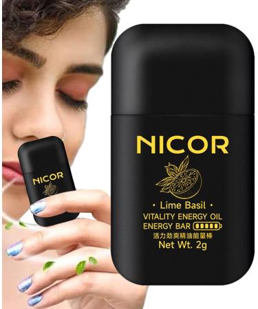 Portable Essential Oils Nose Inhaler | Aromatherapy Stick - Fresh & Cooling Lime Basil - Buy Online on GoSupps.com