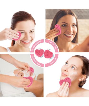 WLLHYF 50 Pieces Compressed Facial Sponges Natural Cellulose Facial Cleaning Sponges Professional Cosmetic Spa Sponges for Face Cleansing Makeup Removal Pore Exfoliating (50pcs) 50pcs Heart-pink - Buy Online on GoSupps.com