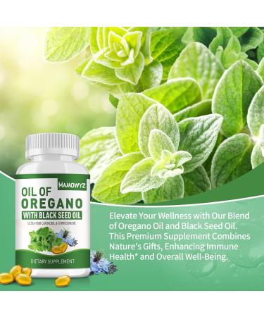 MAMOWYZ 2 Packs Oil of Oregano Softgels Organic Oil of Oregano Capsules - Buy Online on GoSupps.com