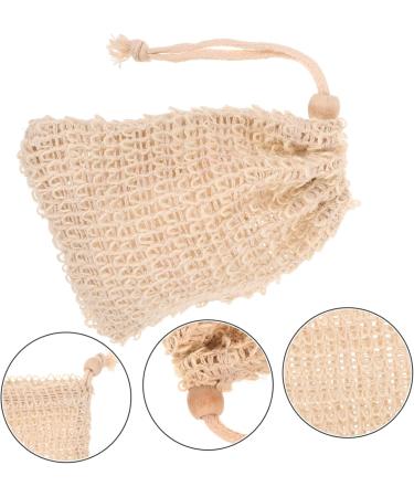 HAPINARY 10pcs Net Soap Foaming Soap Pouches Drawstring Soap Drawstring Sisal Ramie - Buy Online on GoSupps.com