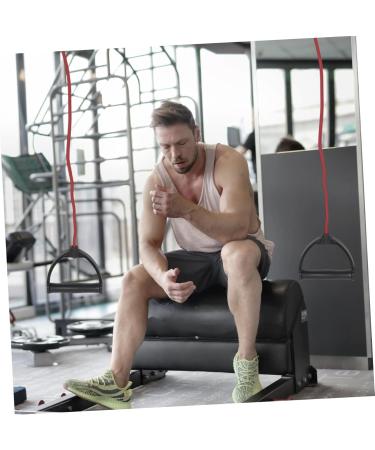 Buy 1 Pair Pull Rope Fitness Elastic Belt - Resistance Bands for Home Treadmill Workout | Red Latex Exercise Bands - Buy Online on GoSupps.com