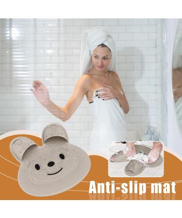 Shower Feet Scrub Mat Foot Peeling On Shower Floor Nonslip Brush Bathroom Accessories Cleaning Supplies for Women - Buy Online on GoSupps.com