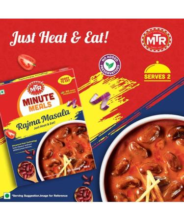 MTR RTE Rajma Masala 300 g (Pack of 2) 300g (Pack of 2) - Buy Online on GoSupps.com