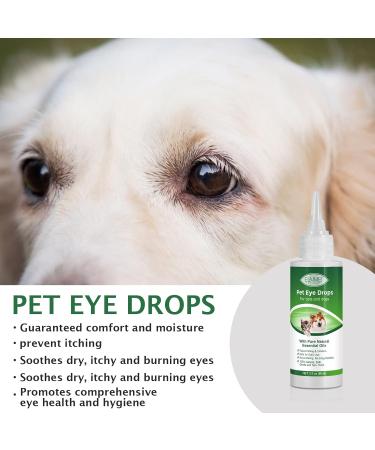 Buy Dog & Cat Eye Drops | Eye Cleaner for Infection Relief Redness Allergy & Tear Stains - 2 fl oz - Buy Online on GoSupps.com