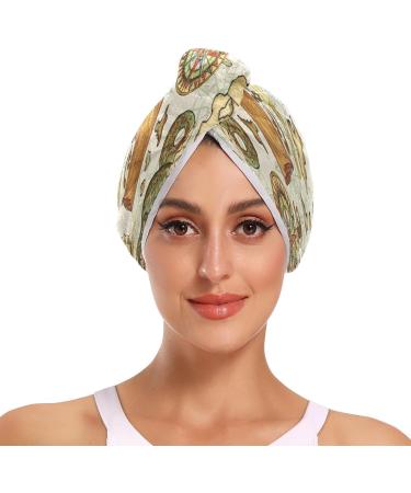 Buy Treasure Island Dry Hair Cap Set - Quick Drying Towel & Button Headband | Super Absorbent & Comfortable - International Shipping Available - Buy Online on GoSupps.com