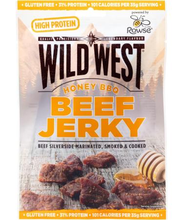 Wild West Beef Jerky - Variety Pack 12 x 35g (4 x Original 4 x Honey BBQ 4 x Jalapeno) Perfect Post Gym Meat Snack Mixed Flavour - Buy Online on GoSupps.com