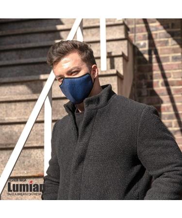 Buy Lumian 5G Fashion Mask - Navy Blue Unisex Premium Reusable & Washable Protection - Buy Online on GoSupps.com