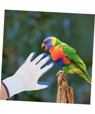 OSALADI 2pairs Anti Bite Gloves Grooming Glove Protective Gloves Dog Bite Gloves Thickening Glove Bird Gloves for Parrots Anti Bite Pet Feeding Accessory Anti-bite Gloves Training Gloves 15x6cm Blue - Buy Online on GoSupps.com