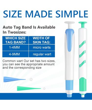 Skin Tag Removal - Auto Skin Tag Remover Pen Kit with 60 Micro and Regular Skin Tag Bands Fast and Easy Remover Wart and Mole(1mm-9mm) for Face and Body with 36 Skin Tag Removal Repair Patches - Buy Online on GoSupps.com
