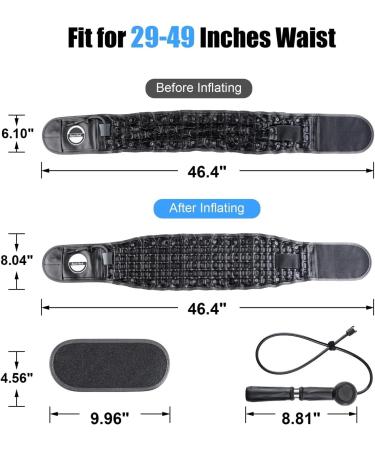 DFHBFG Back Decompression Belt - Lumbar Support & Herniation Device (46.4x6.1cm) - International Shipping Available - Buy Online on GoSupps.com
