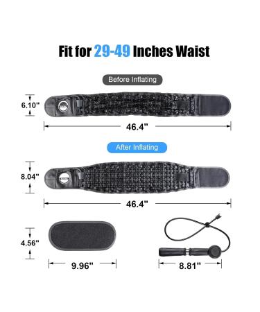 MDLIAN Back Decompression Belt - Lumbar Support & Herniation Traction Device | Improve Posture & Relieve Pain (46.4x6.1cm - Buy Online on GoSupps.com