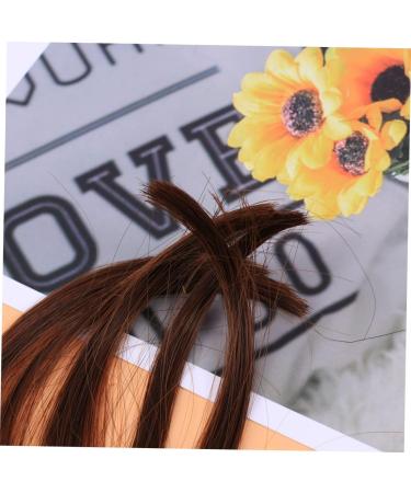 DOITOOL Woman Hair Bang Turneric Hair Bangs Clip Bridesmaid Scrunchies Body Wash Mittens Foam Curlers for Hair Eye Patches for Adults Tassles Fringe Front Hair Bangs Tassel Clip Conjoined medium Brown - Buy Online on GoSupps.com
