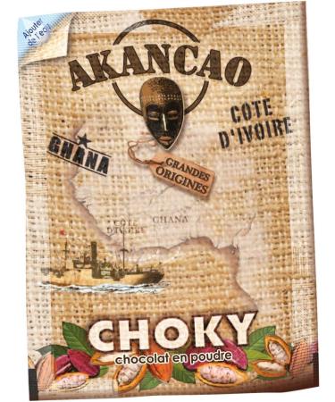 AKANCAO - Milky Choky - Hot Chocolate - Cocoa Powder - Intense - Hot Drink - From West Africa - 100 Doses