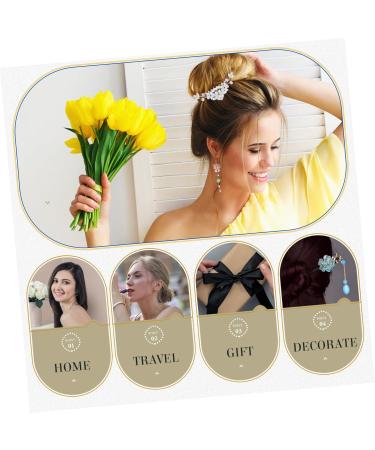 Beaupretty Bride Wedding Hair Comb bangs flower hair side hair bridal side hair clip pearl bridal side combs bride bride headdress bridesmaid Bar mitzvah wedding Flower Side Comb - Buy Online on GoSupps.com