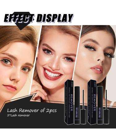 Qiveaory 2Pcs Lash Remover for Lash Extension Cluster Lash Glue Remover Individual Eyelashes Gentle Eye Removal for False Lashes Eyelash Extension Adhesive Remover Self Use at Home - Buy Online on GoSupps.com