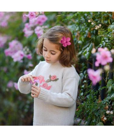 Palksky Small Flower Hair Claw Clips for Women Girls Kids - 10 PCS Tiny Thin/Medium Thick Hair 1.35 Inch Mini Jaw Clips - Nonslip Hair Clamps/Hair Accessories - Buy Online on GoSupps.com