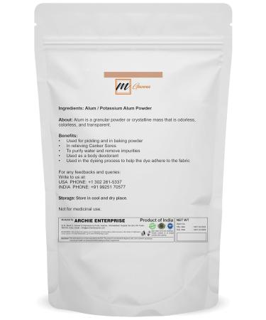 100% Natural Alum Powder for Clear Glowing Skin - 100g | Health Benefits & International Shipping - Buy Online on GoSupps.com