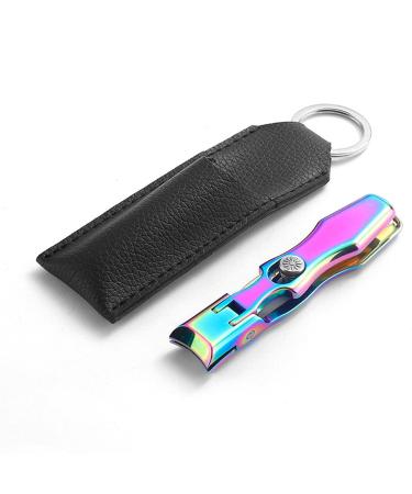 Sherum Nail Clippers Nail Clippers Set Large Opening Nail Clippers for Thick Nails Ultra Sharp Stainless Nail Clipper with Catcher (Color-A)